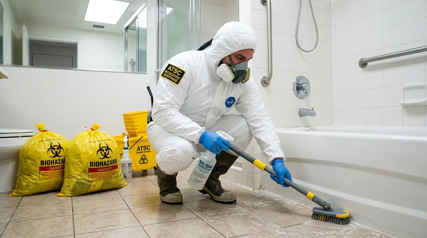 Decontamination equipment deployed for Blood Cleanup in Blackstone